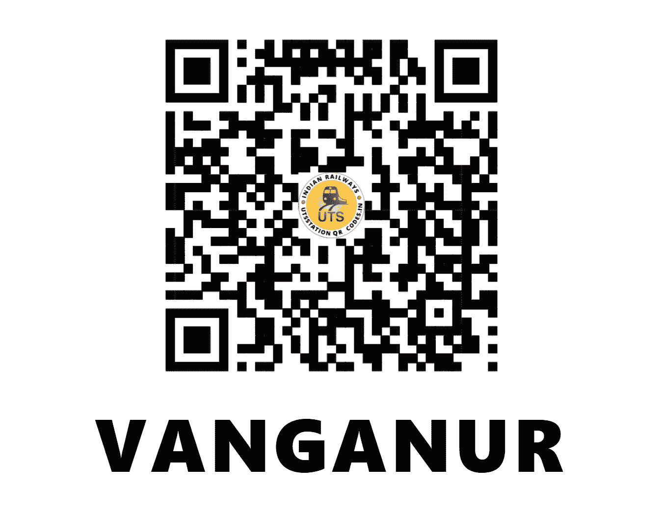 UTS QR Code for VANGANUR - VRN - SC (ANDHRA PRADESH)